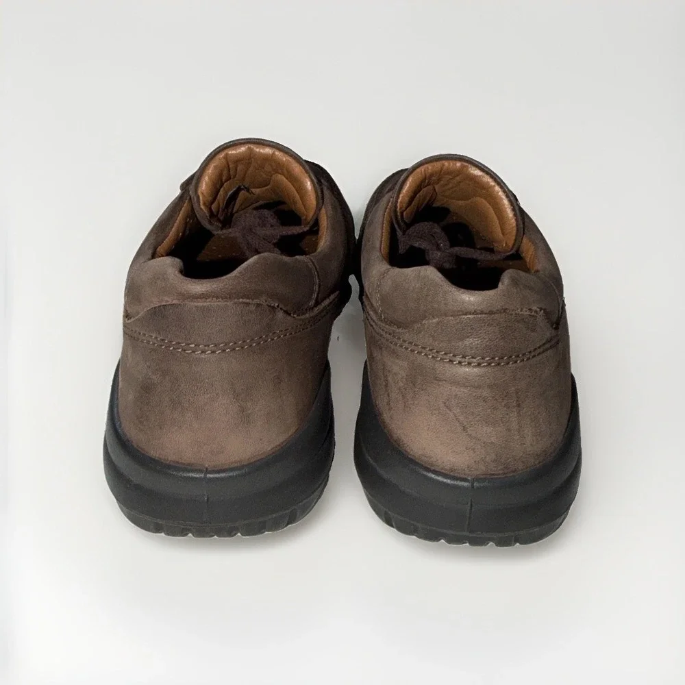 ECCO Seawalker Brown Leather Lace up Oxford Loafer Men's 47 US Size 13-13.5